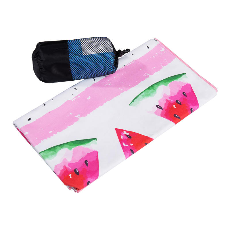 Microfiber Quick Dry badehåndklæde tæppe uden sand Stor rund Picnic Yogamåtte dug 60 tommer med kvaster